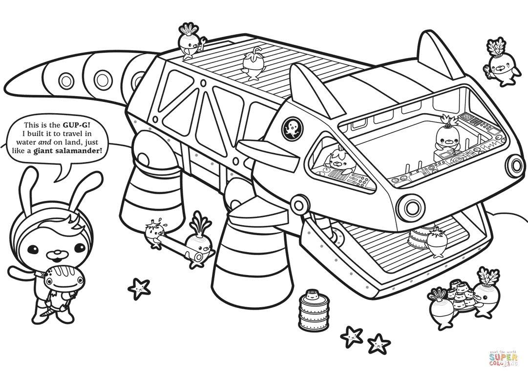 Octonauts 15 Free Printable Coloring Pages