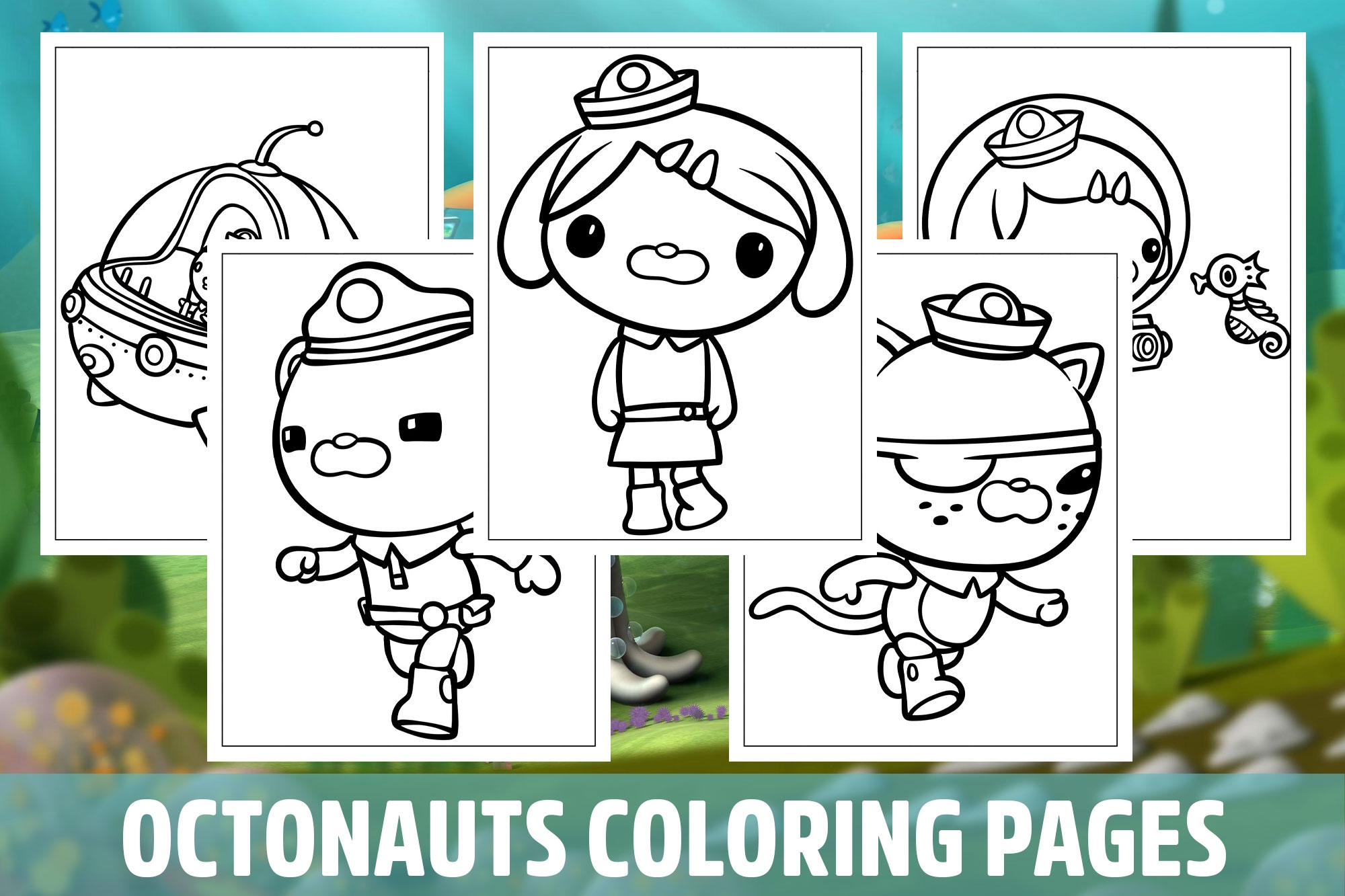 octonauts characters coloring pages