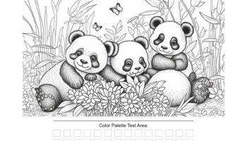 Panda Bear Cubs Coloring Pages For Adults 16 Adult Coloring Pages Printable Adult Coloring Digital File Printable PDF File With BONUS 4 Etsy
