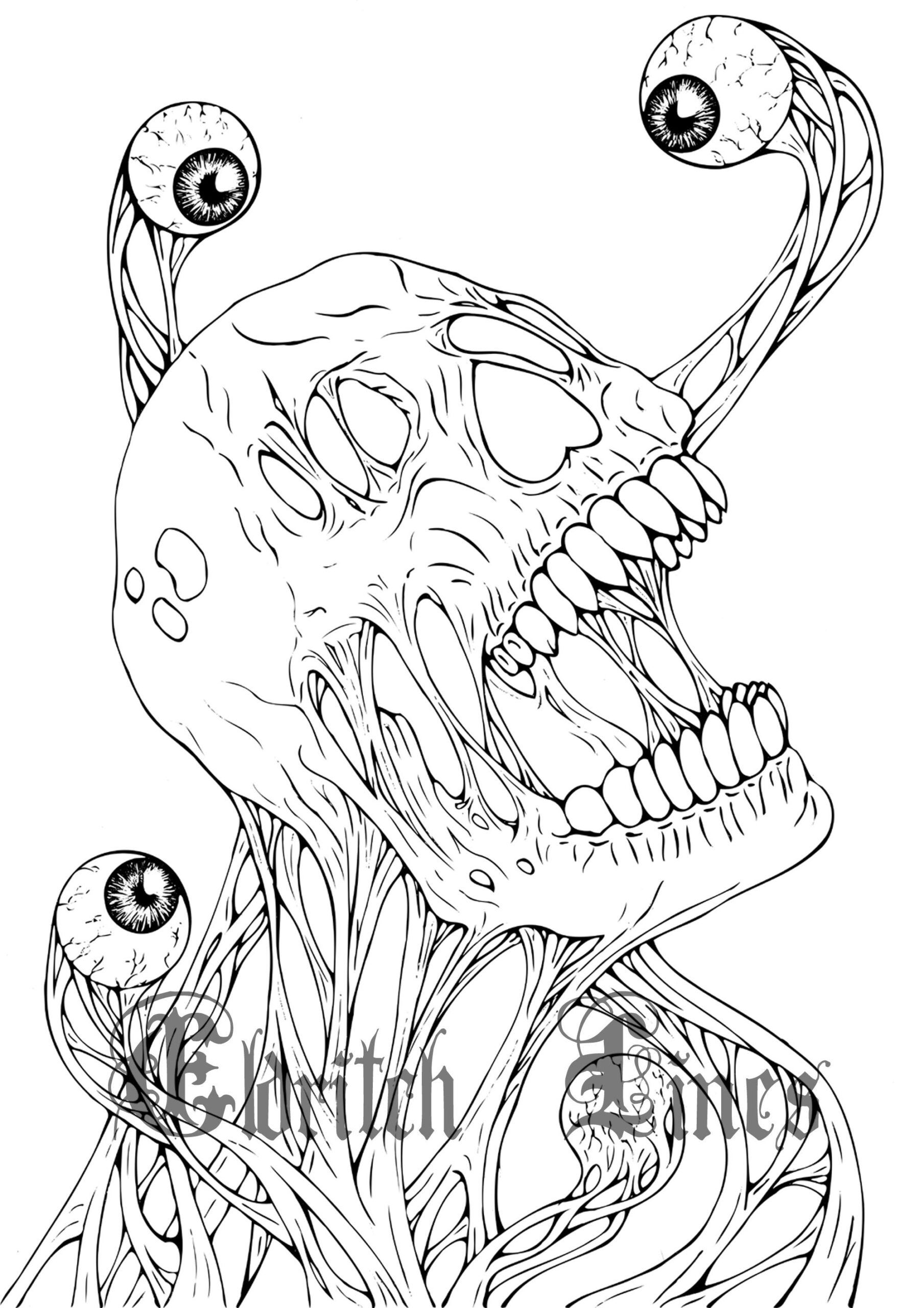 Paranoia Printable Horror Adult Coloring Page Lineart DIGITAL DOWNLOAD PDF File Etsy Israel Paranoia Printable Horror Adult Coloring Page Lineart DIGITAL DOWNLOAD PDF File Etsy Israel