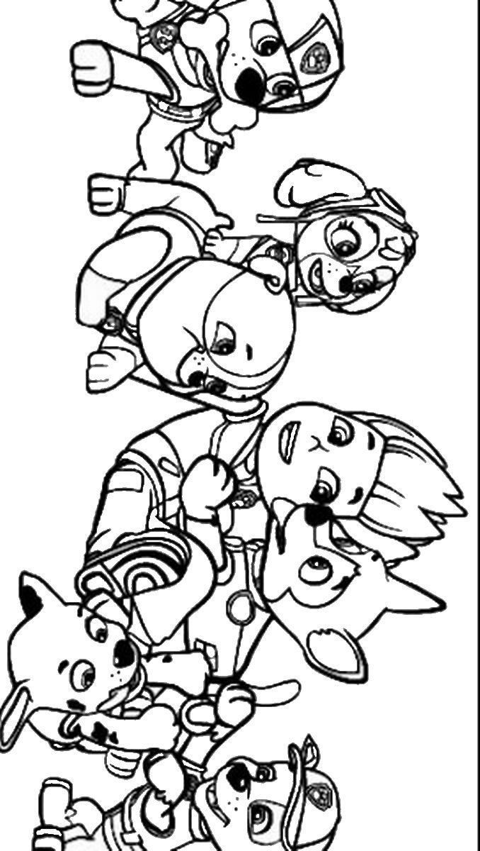 coloring pages paw patrol printable coloring pages paw patrol printable