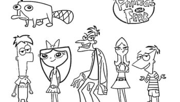Phineas And Ferb Disney Coloring Page For Children Phineas And Ferb Coloring Pages