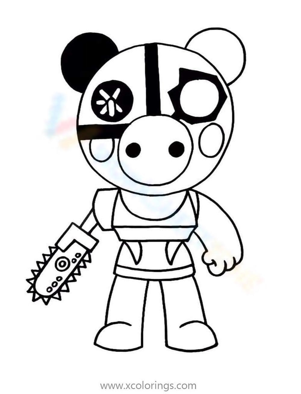 Piggy Coloring Page Roblox Horror Fun Worksheet Piggy Coloring Page Roblox Horror Fun Worksheet
