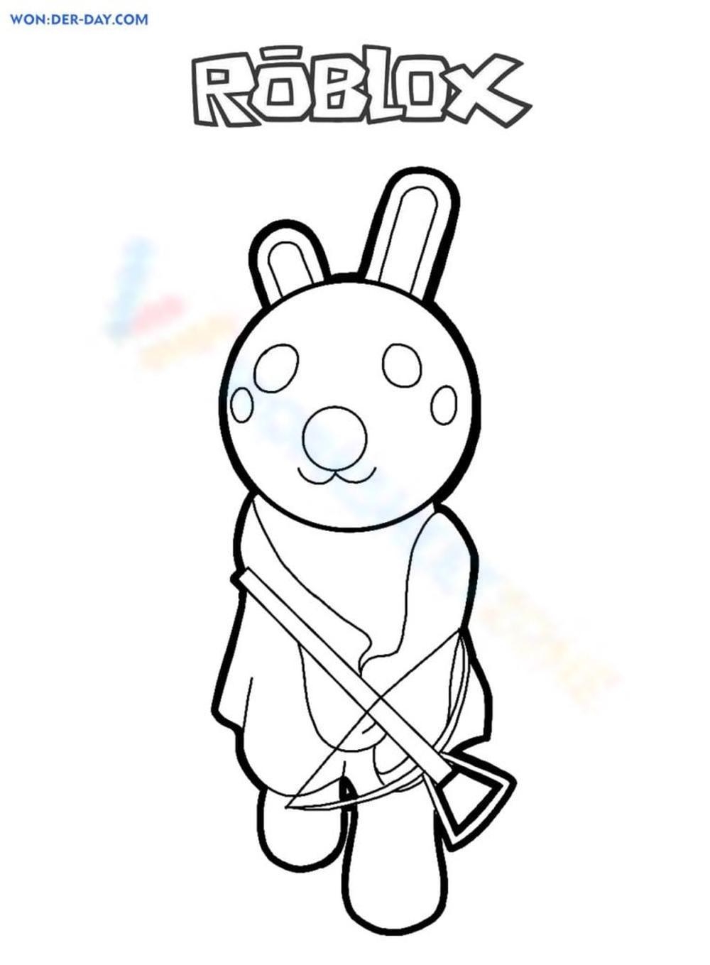 piggy roblox characters coloring pages piggy roblox characters coloring pages
