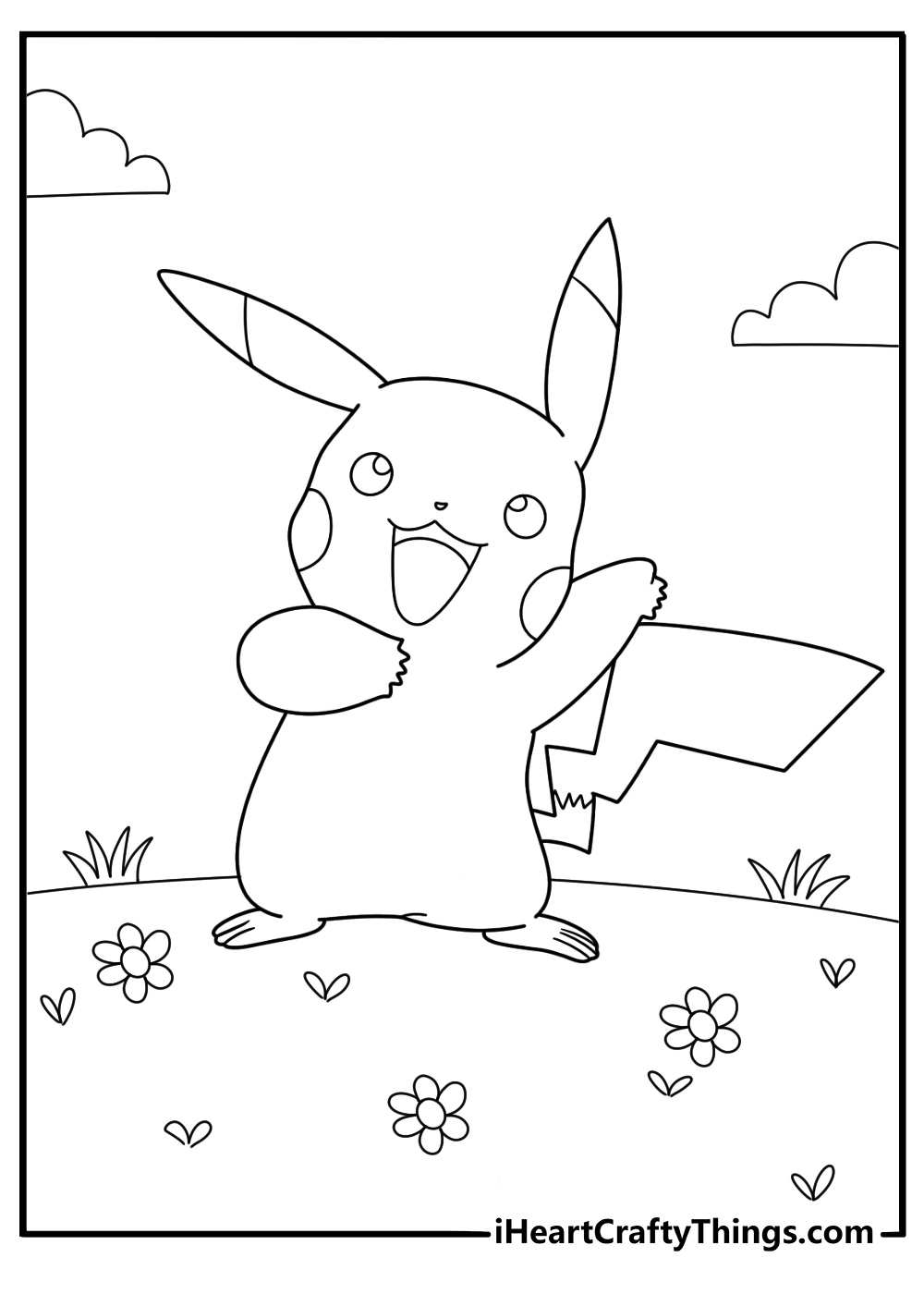 Pikachu Coloring Pages 50 Printable PDF Sheets For Free