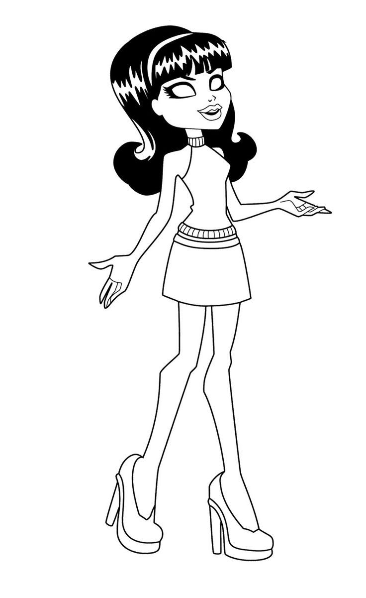 Pin By Becca On Monster High Tats Cartoon Coloring Pages Coloring Pages Cool Coloring Pages