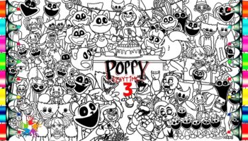 Poppy Playtime Chapter 1 3 Colorng Pages Mix Coloring All Monsters From Poppy Playtime 1 3 NCS YouTube