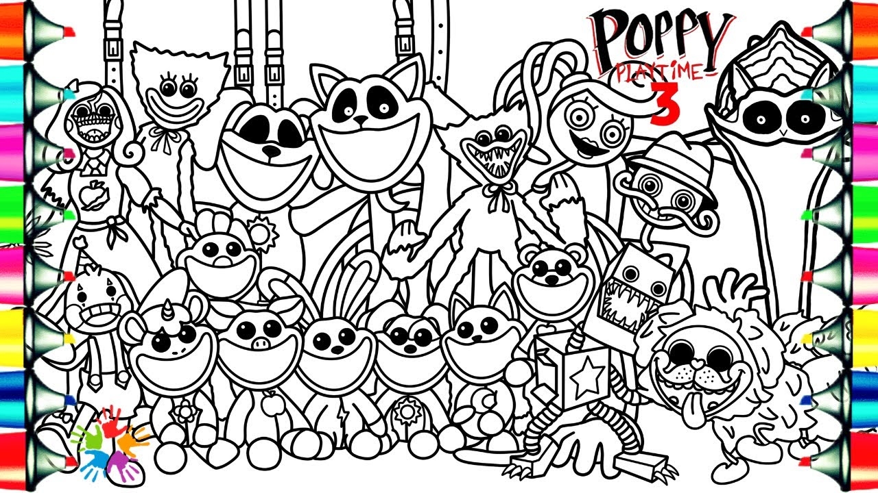 Poppy Playtime Chapter 3 Coloring Pages How To Color All New Characters NCS Music YouTube Poppy Playtime Chapter 3 Coloring Pages How To Color All New Characters NCS Music YouTube
