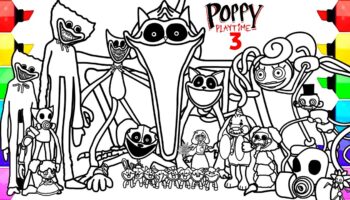 Poppy Playtime Chapter 3 New Coloring Pages How To COLOR ALL BOSSES And MONSTERS From All Chapters YouTube