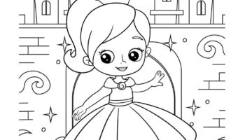 Princess Coloring Page Beeloo Printable Crafts And Activities For Kids