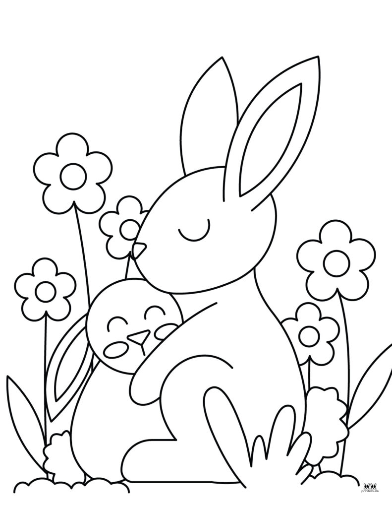rabbit coloring pages printable rabbit coloring pages printable