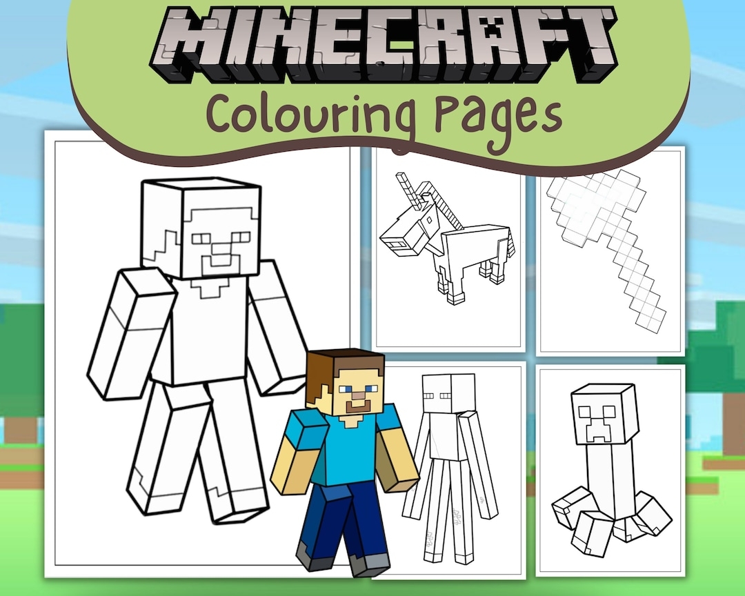printable minecraft characters coloring pages printable minecraft characters coloring pages