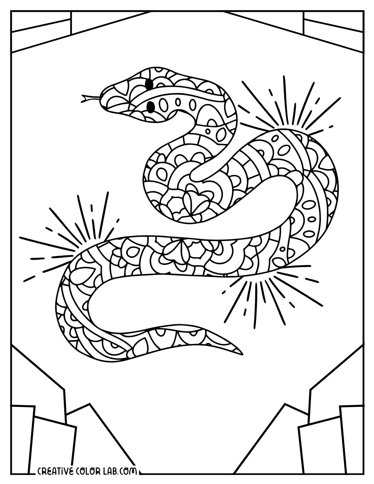 Printable Snake Coloring Pages Free PDFs To Download