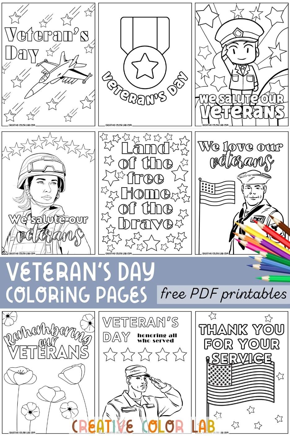 Printable Veteran s Day Coloring Pages