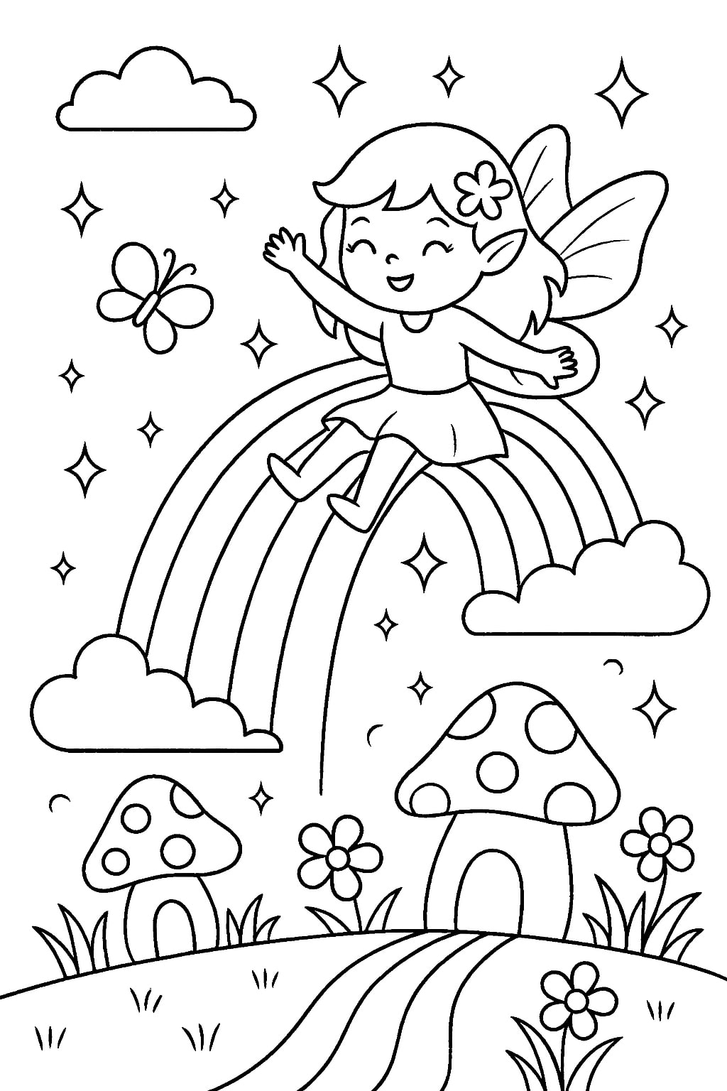 Rainbow Coloring Pages Printable Free PDF Download Coloringbatch Rainbow Coloring Pages Printable Free PDF Download Coloringbatch