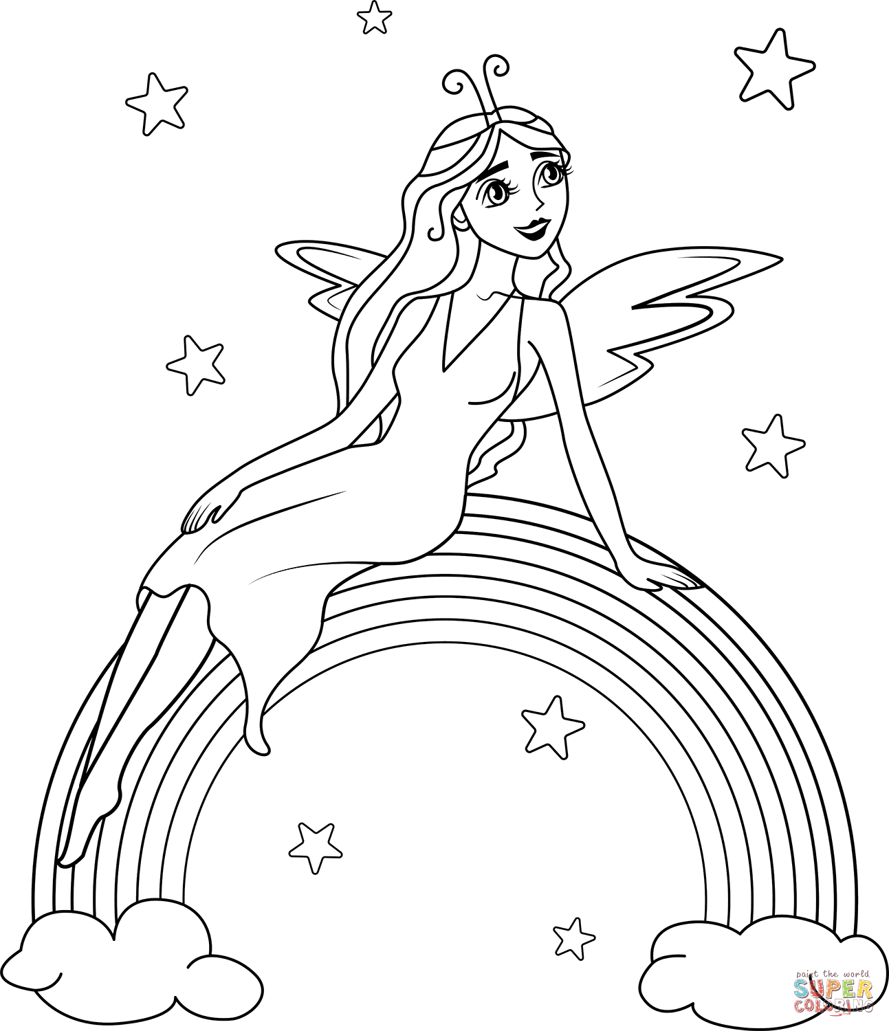 fairy coloring pages free printable fairy coloring pages free printable