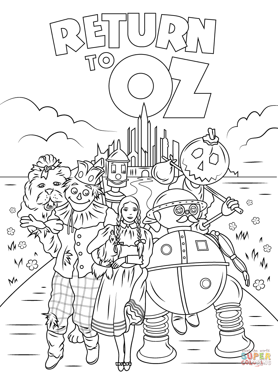 Return To Oz Coloring Page Free Printable