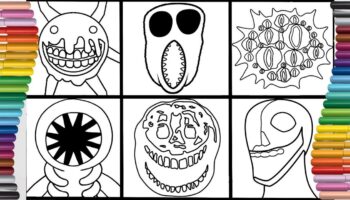 Roblox Doors Coloring Pages How To Color All Monsters Robin Hustin X TobiMorrow Light It Up NSC YouTube