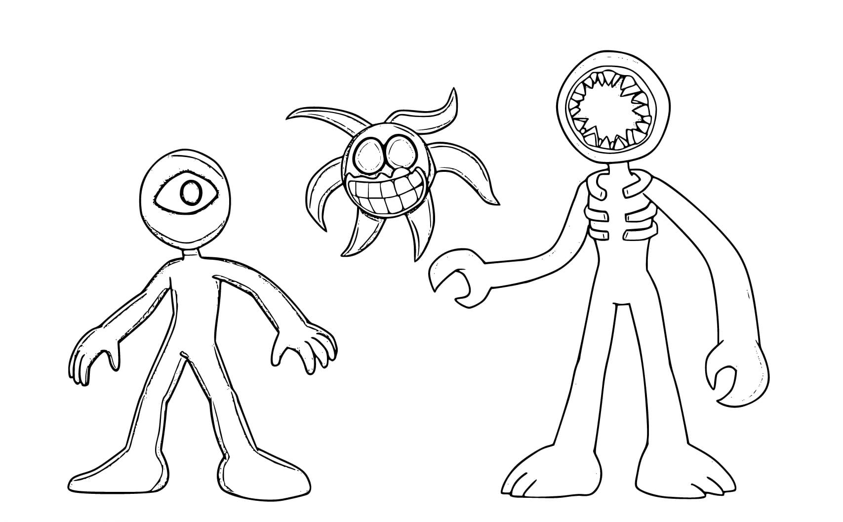 roblox doors characters coloring pages roblox doors characters coloring pages