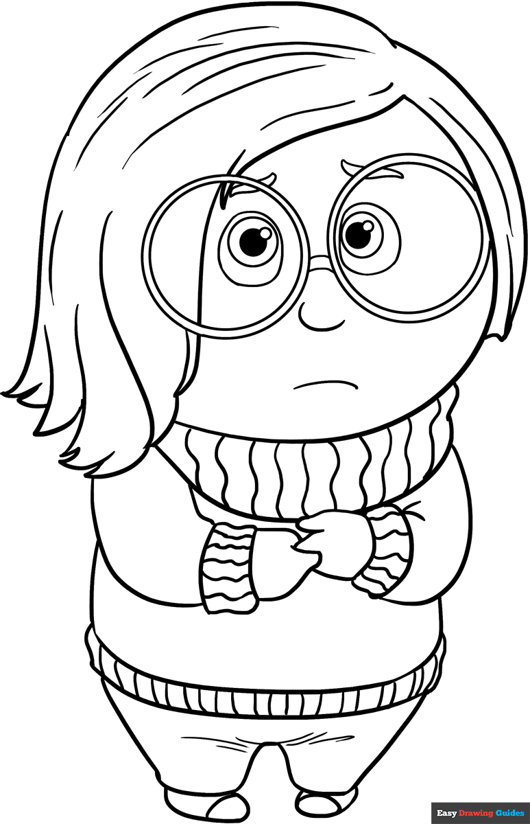 Sadness From Inside Out Coloring Page Easy Drawing Guides Sadness From Inside Out Coloring Page Easy Drawing Guides