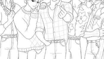 Saja Boys Para Colorir