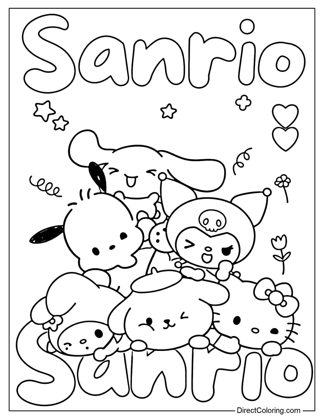 Sanrio Coloring Pages Free PDF To Download And Print Sanrio Coloring Pages Free PDF To Download And Print