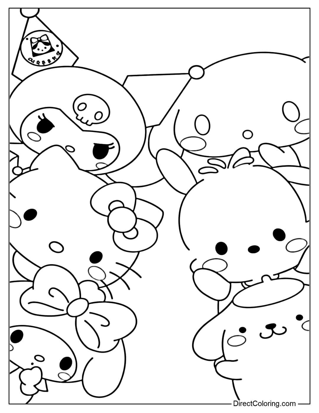 sanrio characters coloring pages free printable sanrio characters coloring pages free printable