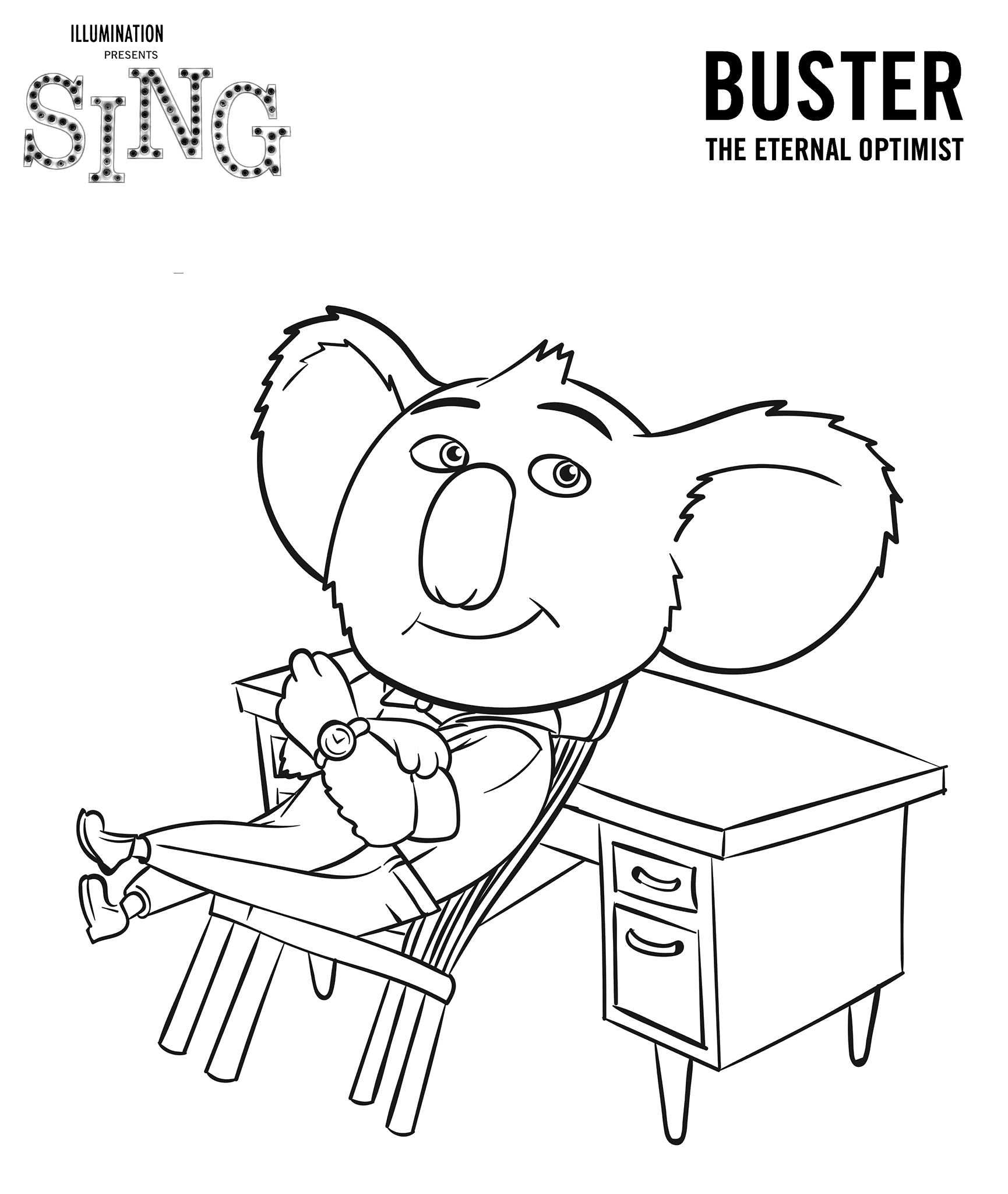 Sing Coloring Pages Best Coloring Pages For Kids