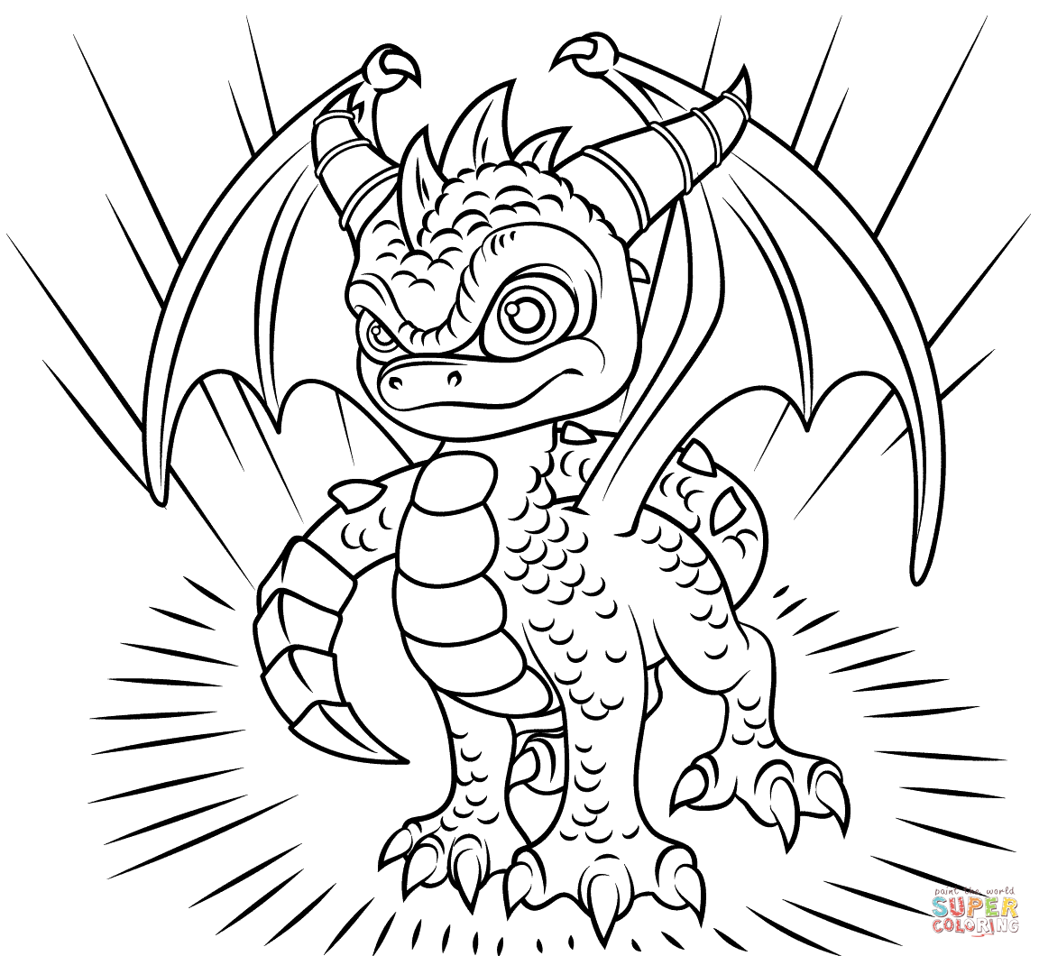 Skylanders Spyro Coloring Page Free Printable Skylanders Spyro Coloring Page Free Printable