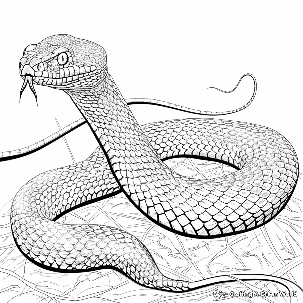Snake Coloring Pages For Adults Free Printable 