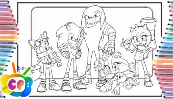 Sonic Boom All Characters Coloring Page Sonic Boom Cartoon On On NCS Release YouTube