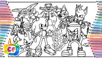 Sonic Prime 3 Coloring Page Sonic Prime ALL CHARACTERS NoCopyrightSounds YouTube