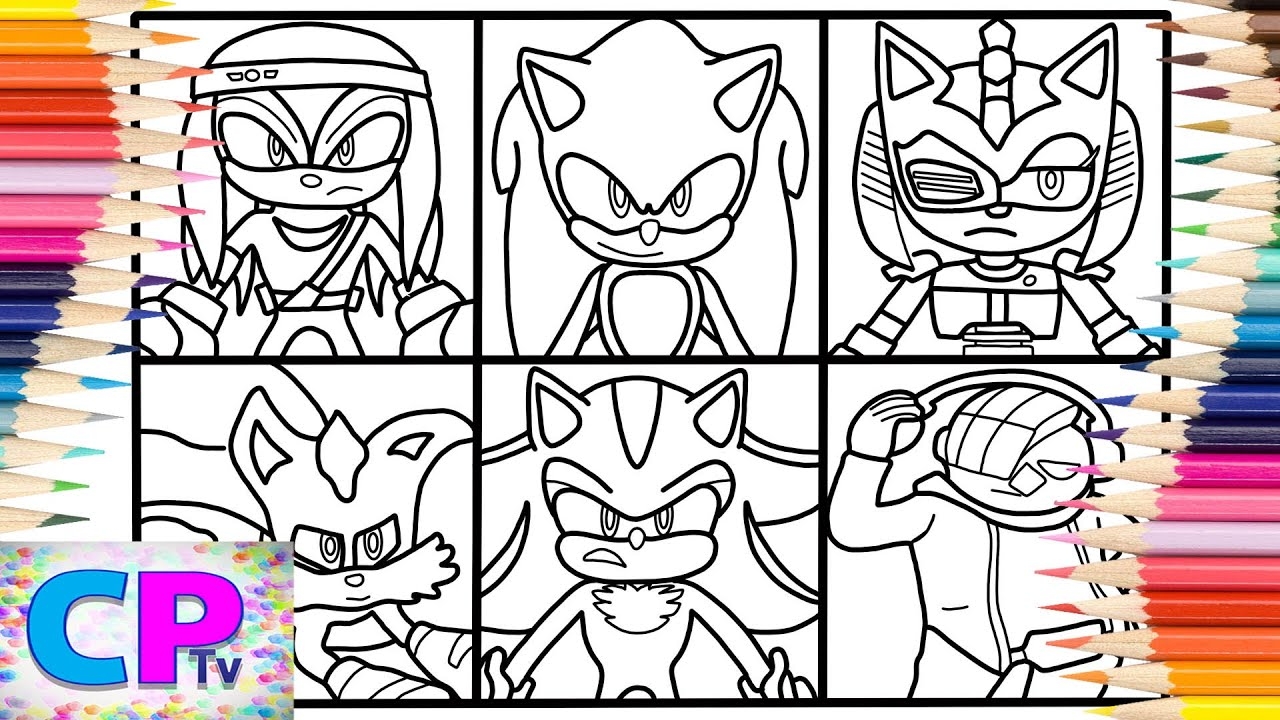 Sonic Prime Coloring Pages Sonic Prime Characters Britt Lari Ray Le Fanue What I Want NCS Release YouTube