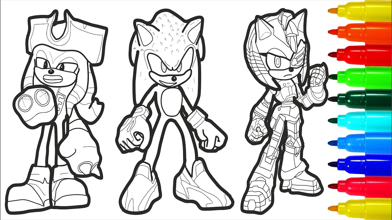 Sonic Prime Coloring Pages YouTube