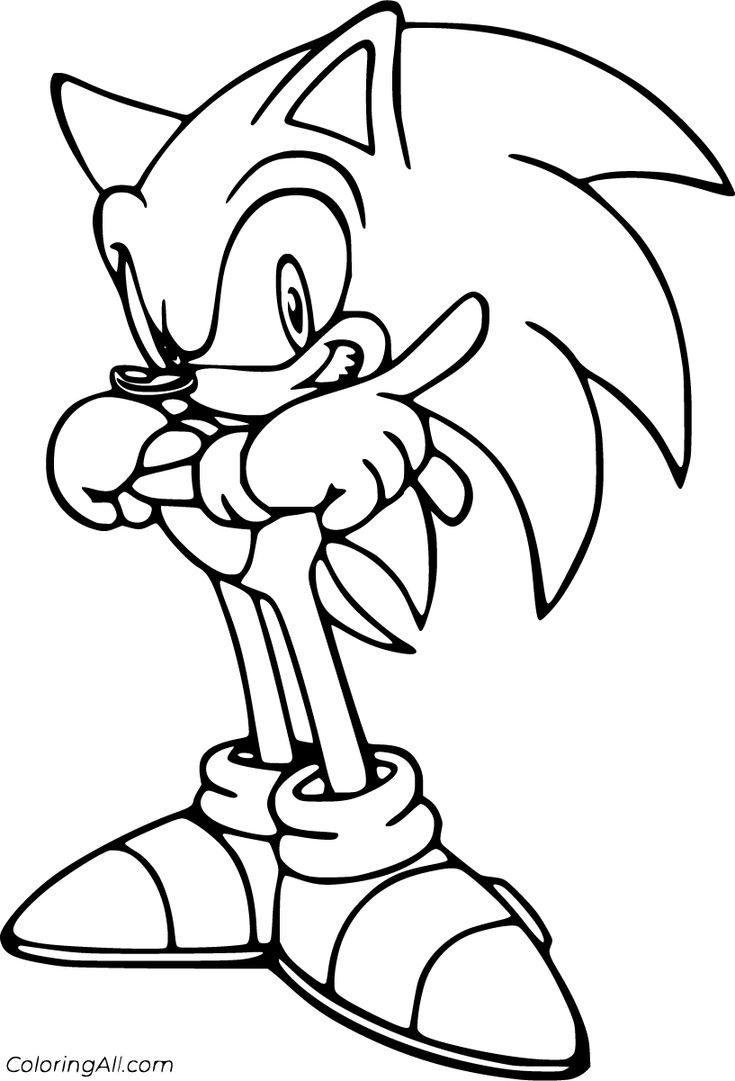 sonic the hedgehog free printable coloring pages