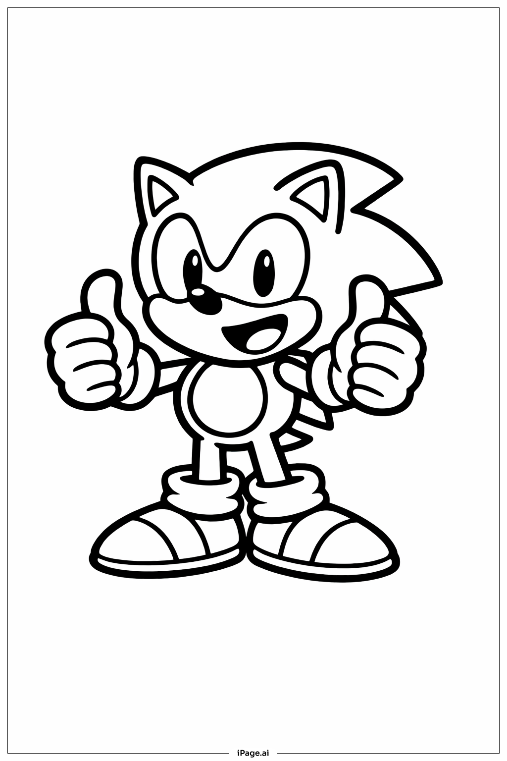 printable sonic the hedgehog coloring pages