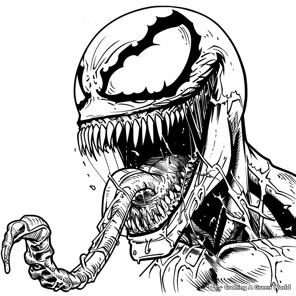 Spiderman And Venom Coloring Pages Free Printable 
