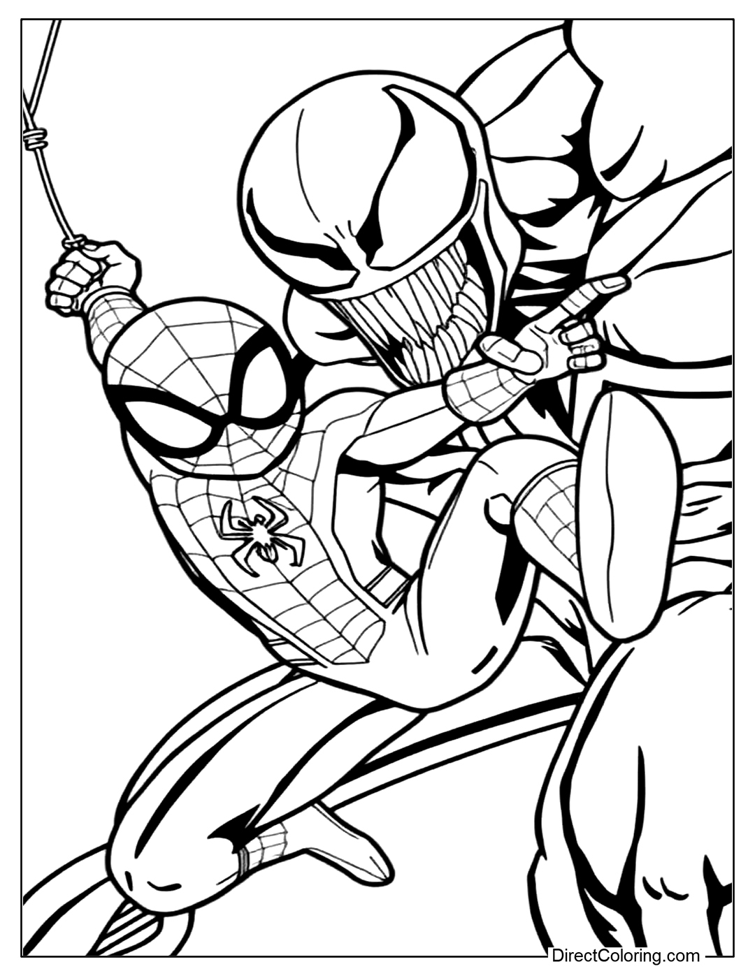 Spiderman Coloring Pages Free PDF To Download And Print