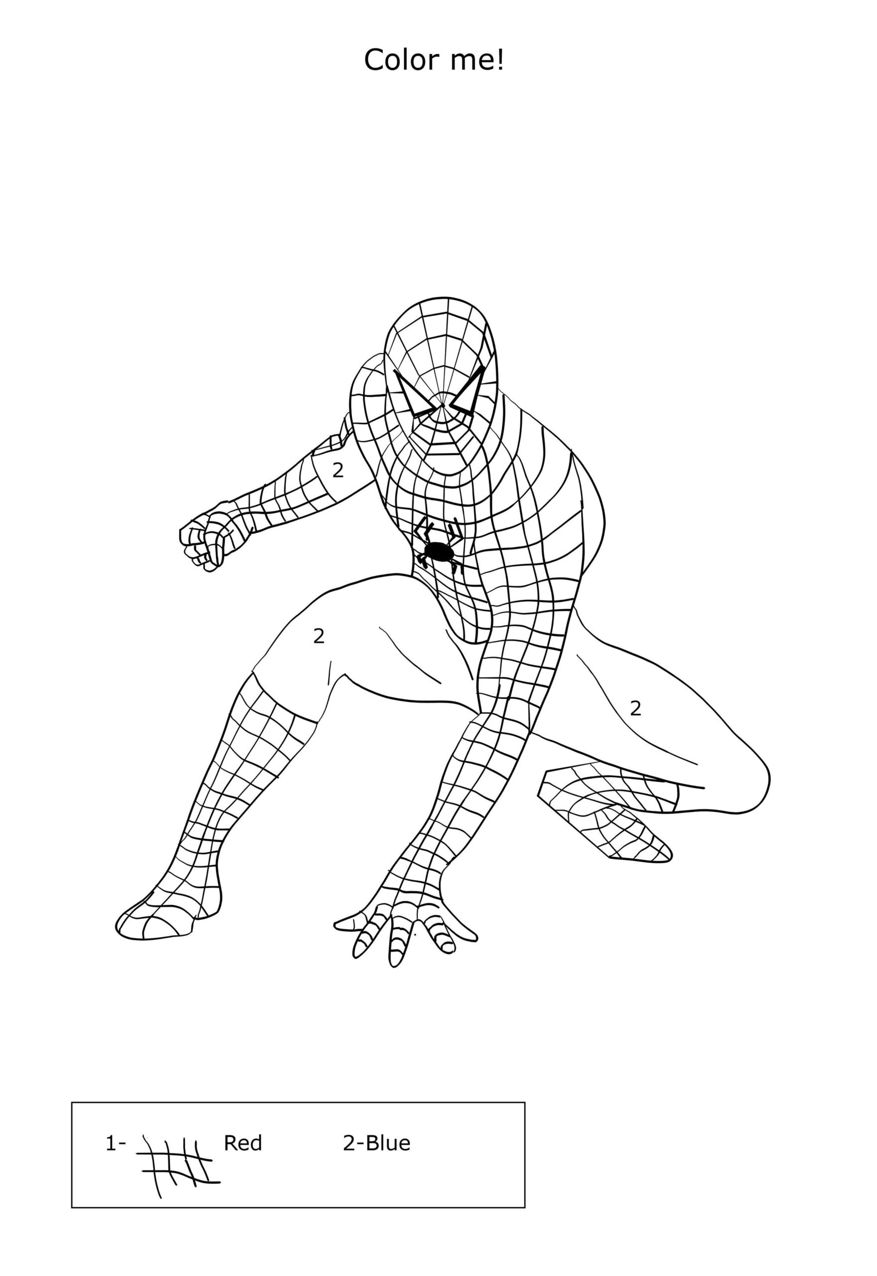 spiderman characters coloring pages