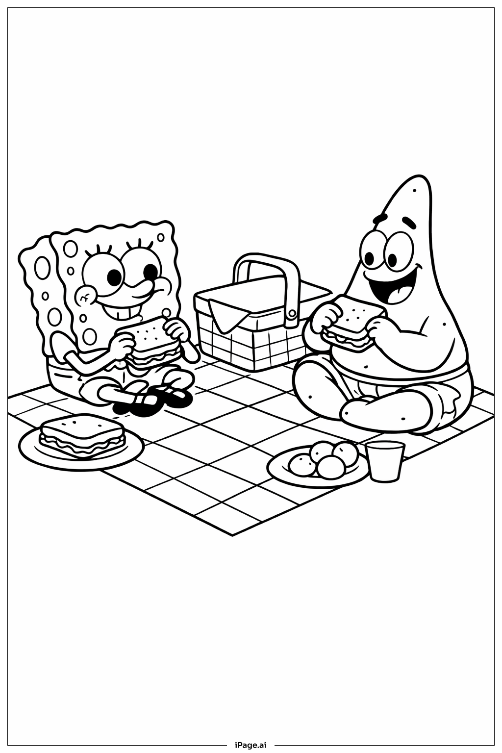 spongebob printable coloring pages
