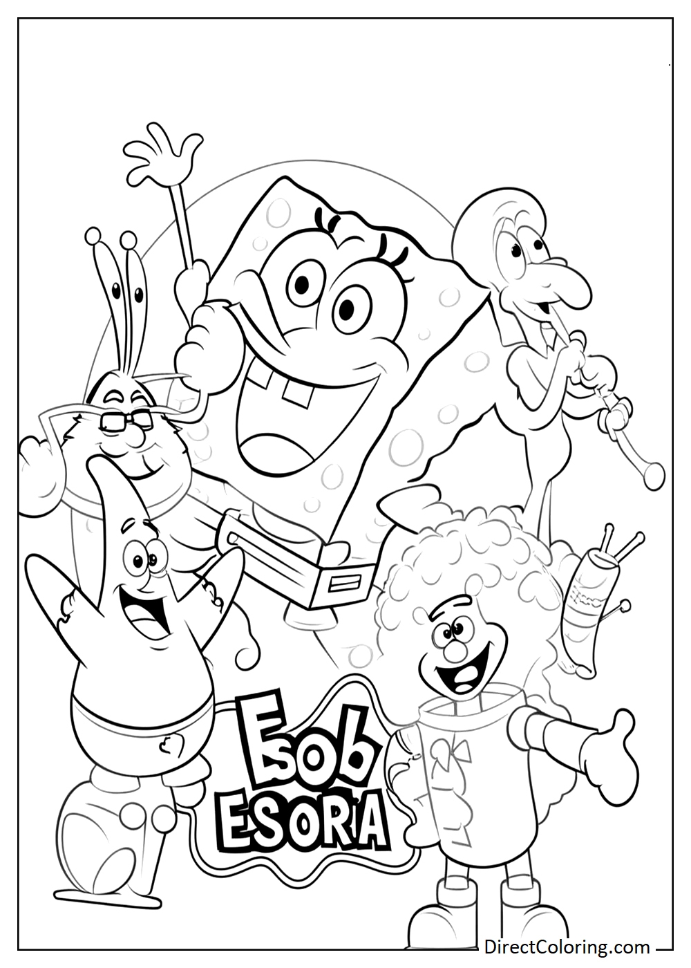SpongeBob Coloring Pages Free PDF To Download And Print SpongeBob Coloring Pages Free PDF To Download And Print