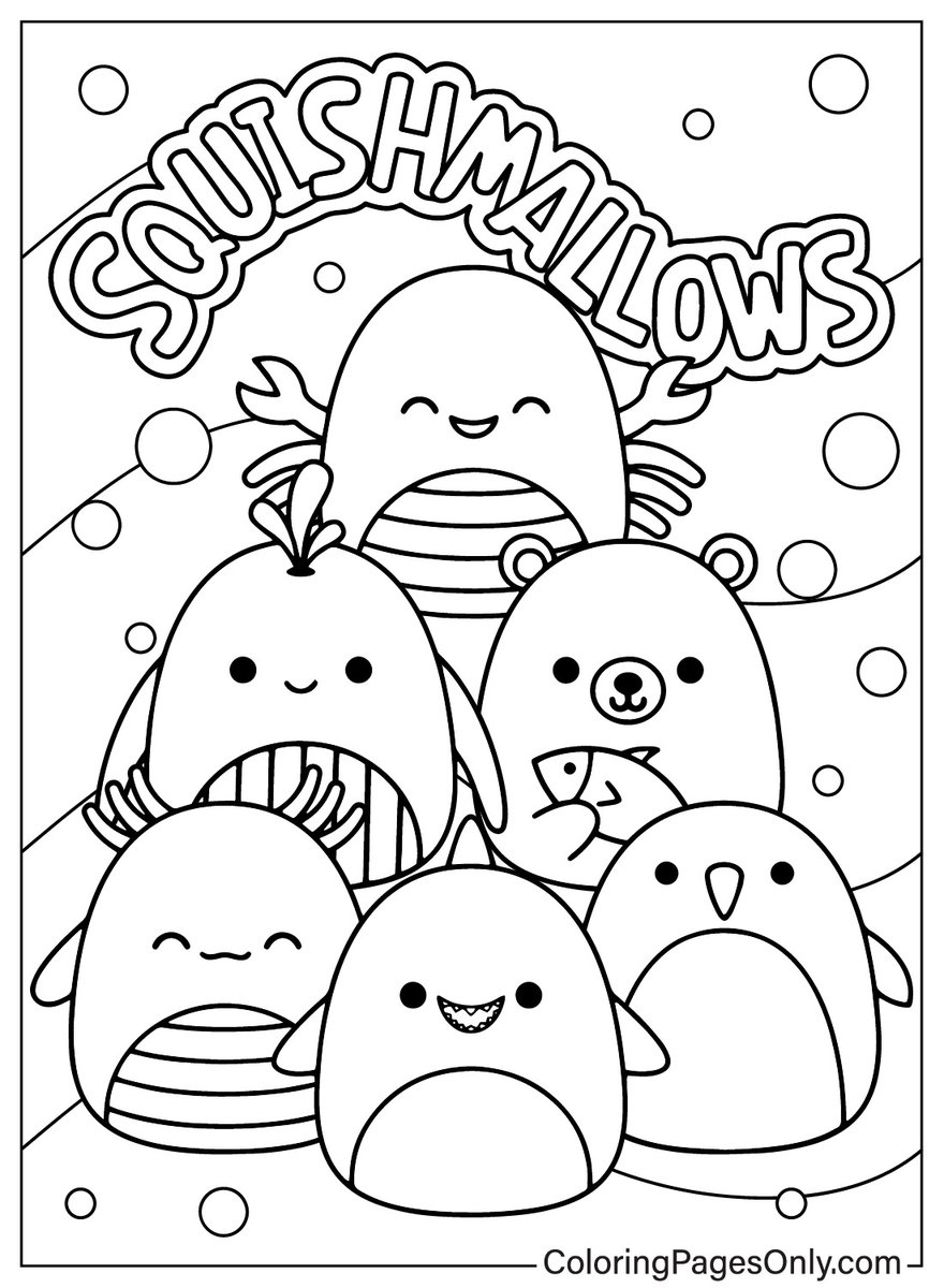 free printable squishmallow coloring pages free printable squishmallow coloring pages