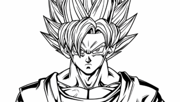 SSJ Goku Coloring Pages Free Printable 