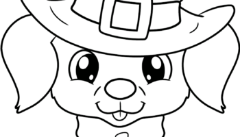 St Patrick s Day Puppy Coloring Page Easy Drawing Guides