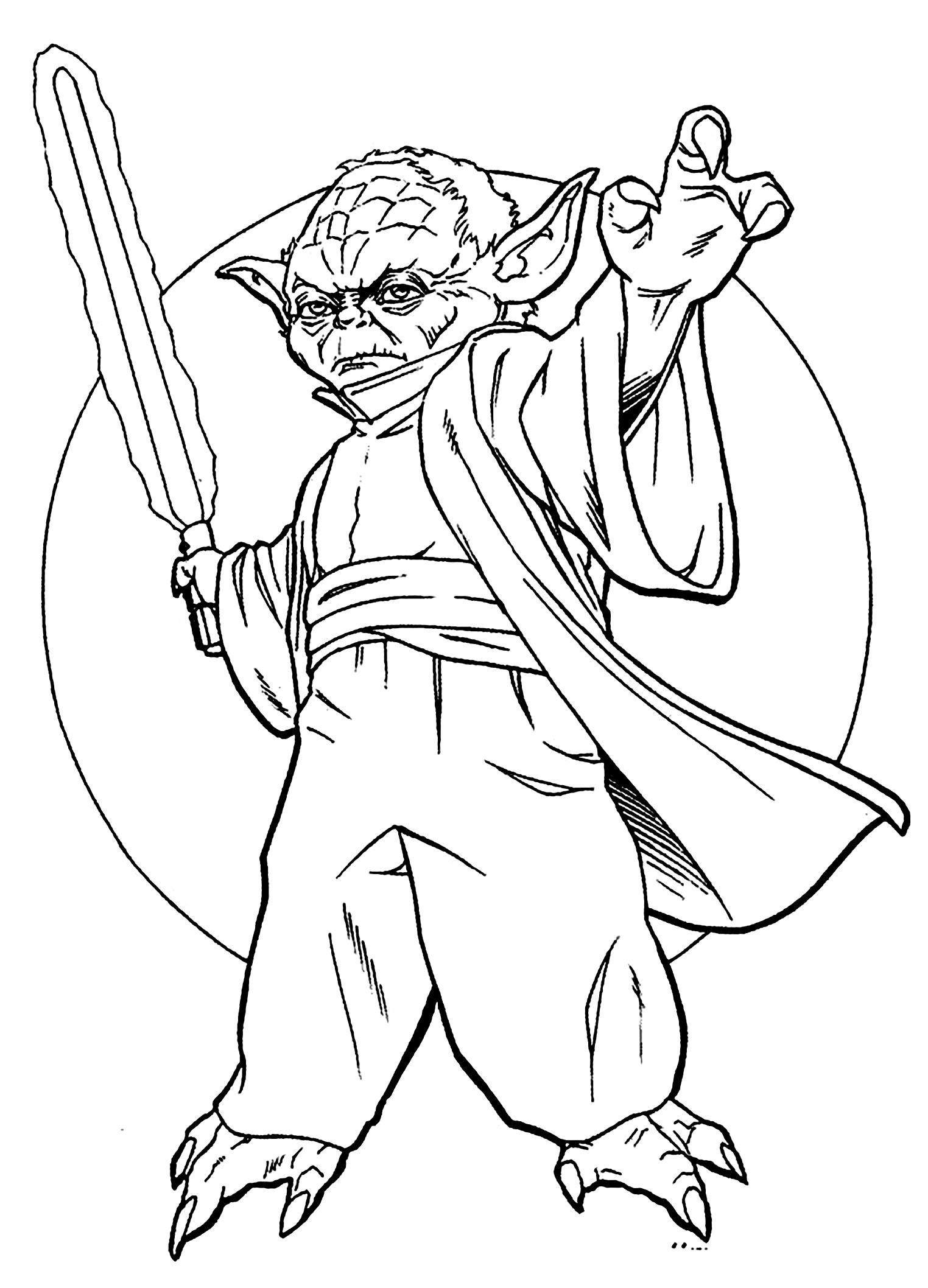 star wars cartoon characters coloring pages