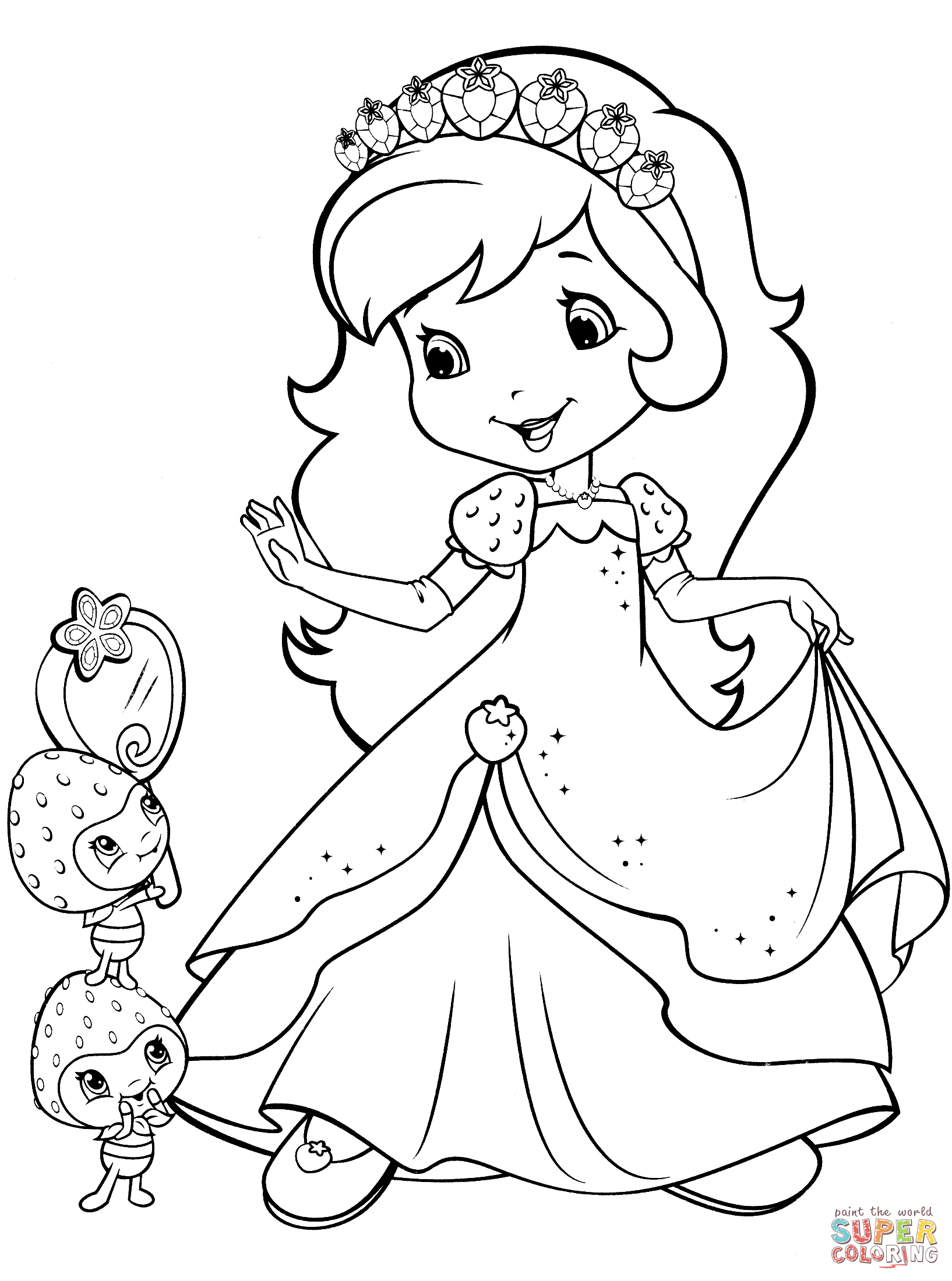 Strawberry Shortcake 30 Free Printable Coloring Pages Strawberry Shortcake 30 Free Printable Coloring Pages