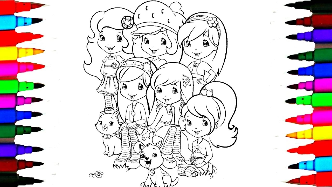strawberry shortcake characters coloring pages strawberry shortcake characters coloring pages