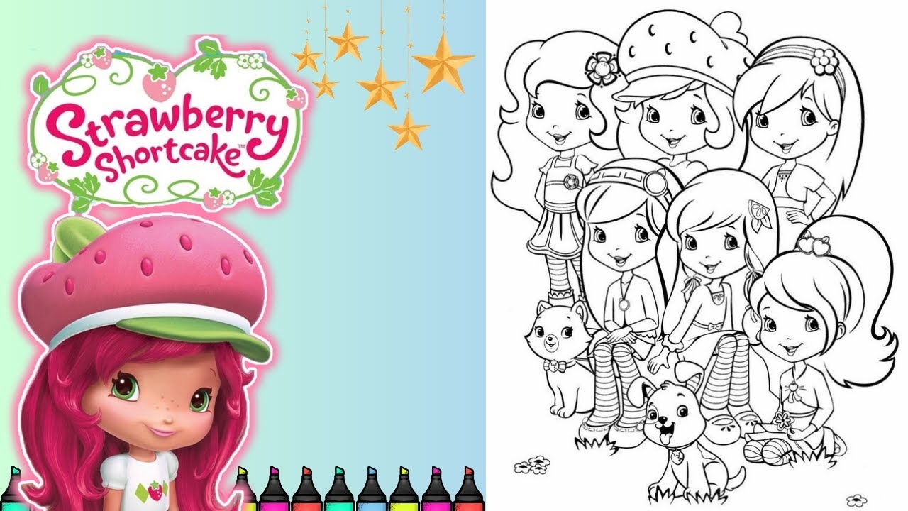 strawberry shortcake character coloring pages