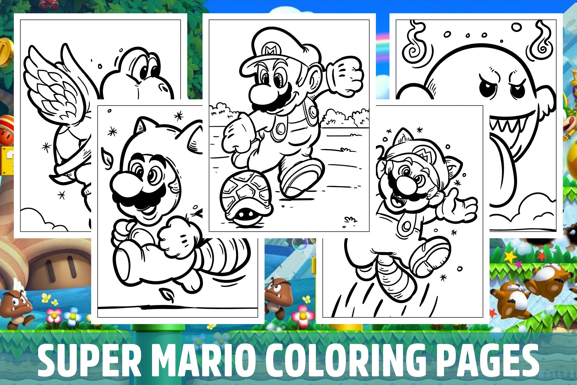 Super Mario Bros Coloring Pages For Kids Girls Boys Teens Activity School Made By Teachers Super Mario Bros Coloring Pages For Kids Girls Boys Teens Activity School Made By Teachers