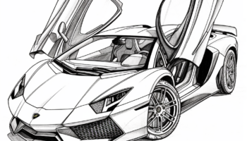 Supercar Coloring Pages Free Printable 